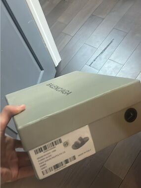 Balenciaga Light Sage Green Shoe Box with Logo